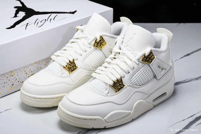 AQ9129-170 Gold 4 Retro Metallic Jordan 0705